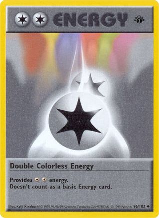 Image of Double Colorless Energy (96/102) (Shadowless) [Base Set 1st Edition]