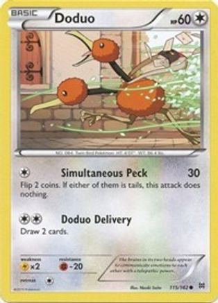 Image of Doduo (115/162) [XY: BREAKthrough]