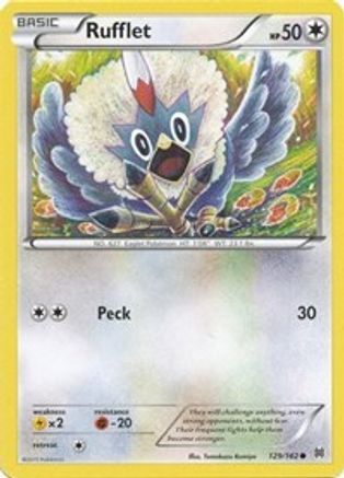 Image of Rufflet (129/162) [XY: BREAKthrough]