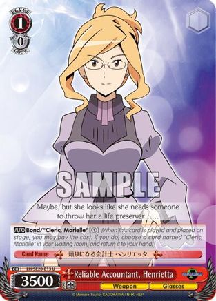 Image of Reliable Accountant, Henrietta (LH/SE20-E13 U) [LOG HORIZON]