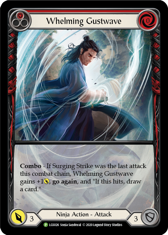 Image of Whelming Gustwave (Red) [LGS026] (Promo)  Rainbow Foil
