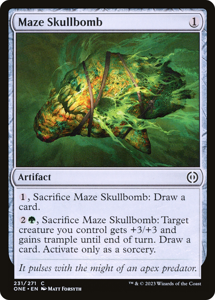 Image of Maze Skullbomb [Phyrexia: All Will Be One]