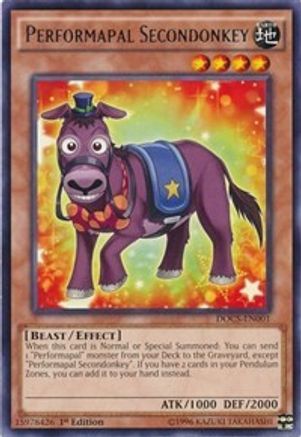 Performapal Secondonkey [DOCS-EN001] Rare