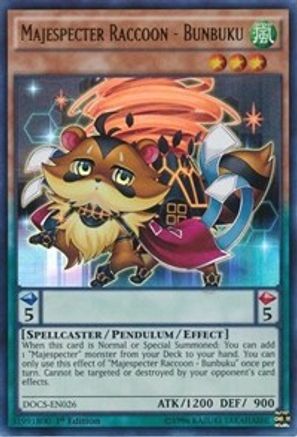 Image of Majespecter Raccoon - Bunbuku [DOCS-EN026] Ultra Rare