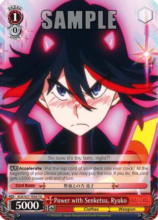 Image of Power with Senketsu, Ryuko (KLK/S27-TE04 PR) (Promo) [KILL la KILL]