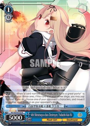 Image of 4th Shiratsuyu-class Destroyer, Yudachi-Kai-Ni (KC/S25-E132 PR) (Promo) [KanColle]