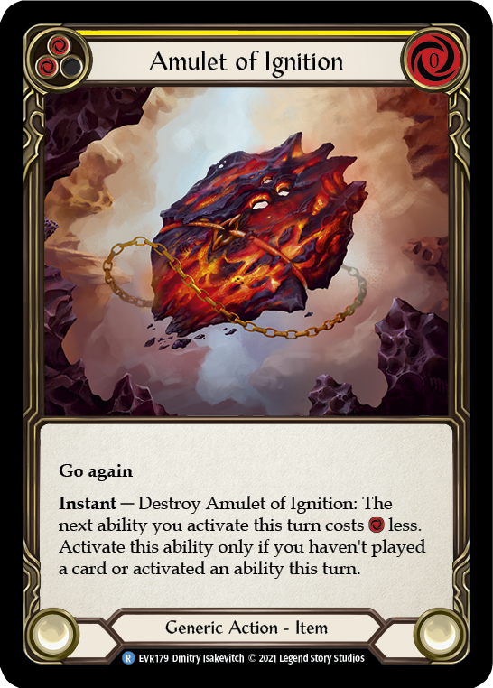 Image of Amulet of Ignition [EVR179] (Everfest)  1st Edition Cold Foil