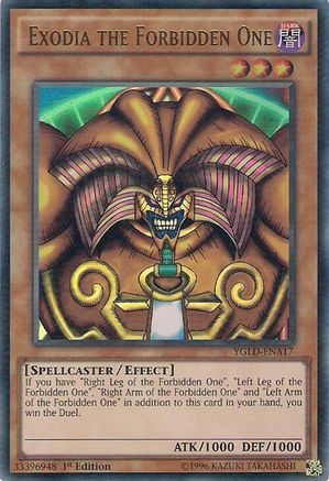 Image of Exodia the Forbidden One [YGLD-ENA17] Ultra Rare