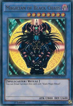 Image of Magician of Black Chaos [YGLD-ENC01] Ultra Rare
