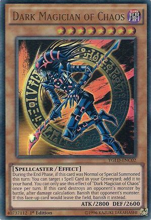 Image of Dark Magician of Chaos [YGLD-ENC02] Ultra Rare