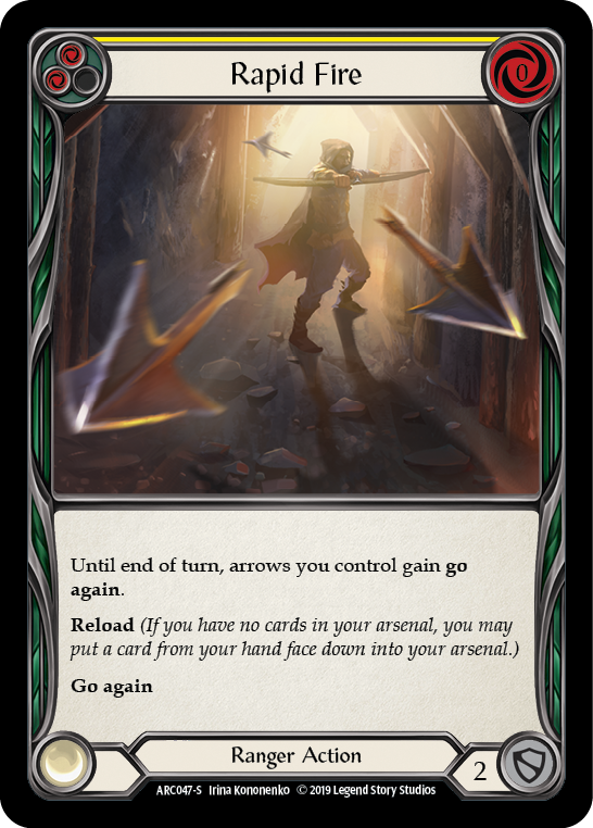 Image of Rapid Fire [ARC047-S] (Arcane Rising)  1st Edition Rainbow Foil