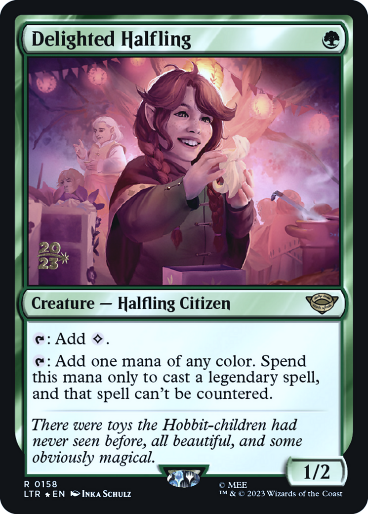 Image of Delighted Halfling [The Lord of the Rings: Tales of Middle-Earth Prerelease Promos]