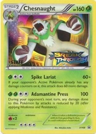 Image of Chesnaught (XY68) (Staff) [XY: Black Star Promos]