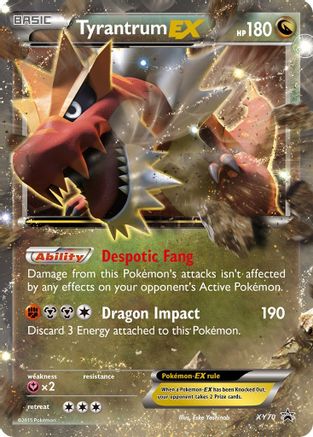 Image of Tyrantrum EX (XY70) [XY: Black Star Promos]