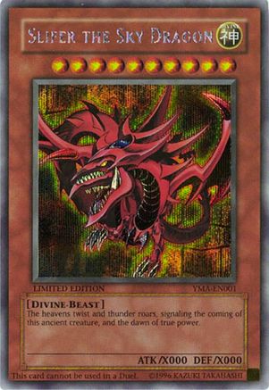 Image of Slifer the Sky Dragon [YMA-EN001] Secret Rare