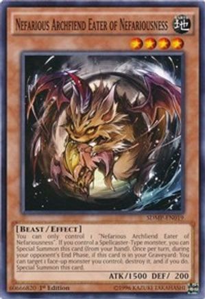 Image of Nefarious Archfiend Eater of Nefariousness [SDMP-EN019] Common