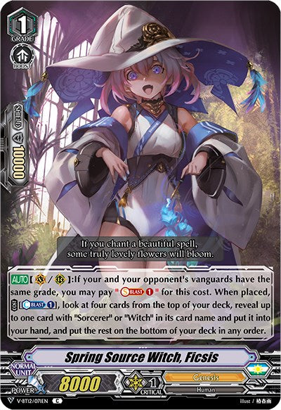 Spring Source Witch, Ficsis (V-BT12/071EN) [Divine Lightning Radiance]