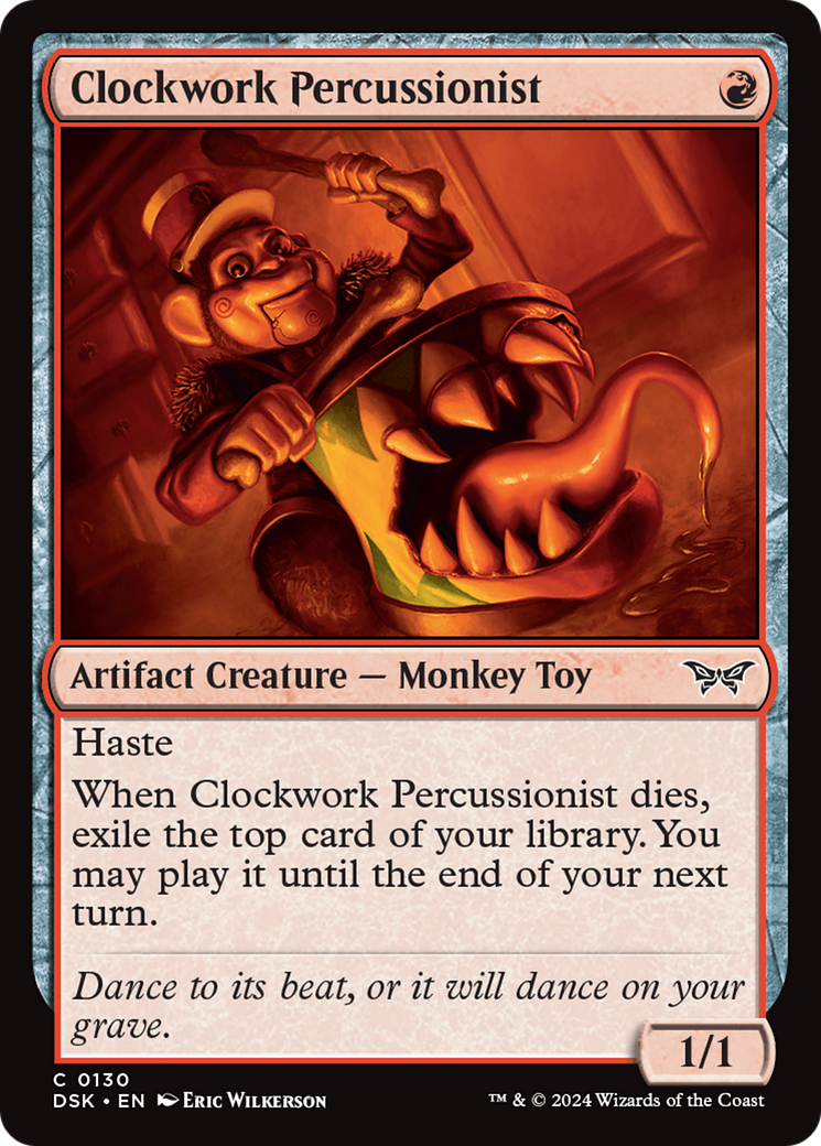 Image of Clockwork Percussionist (0130) [Duskmourn: House of Horror]