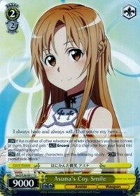 Image of Asuna's Coy Smile (SAO/S26-E011 U) [Sword Art Online Vol.2]