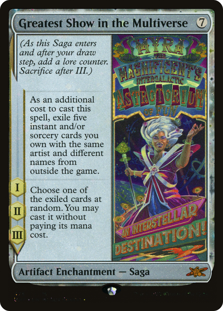 Image of Greatest Show in the Multiverse (Galaxy Foil) [Unfinity]
