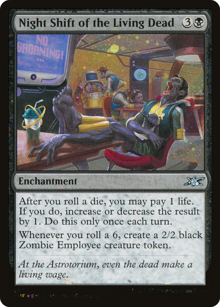 Image of Night Shift of the Living Dead (Galaxy Foil) [Unfinity]