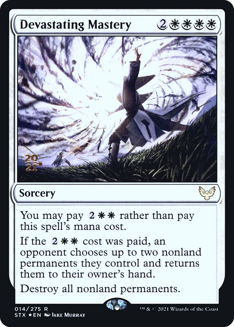 Image of Devastating Mastery [Strixhaven: School of Mages Prerelease Promos]