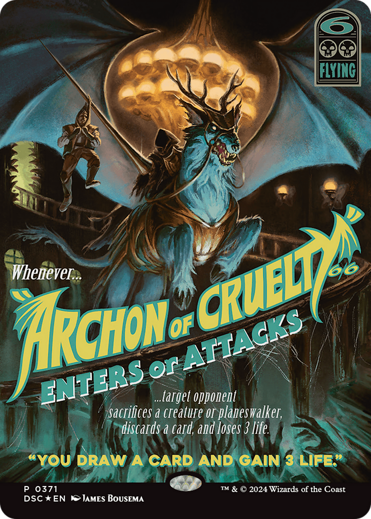 Image of Archon of Cruelty (Showcase) [Duskmourn: House of Horror Commander]