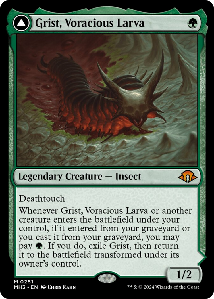 Image of Grist, Voracious Larva // Grist, the Plague Swarm [Modern Horizons 3]