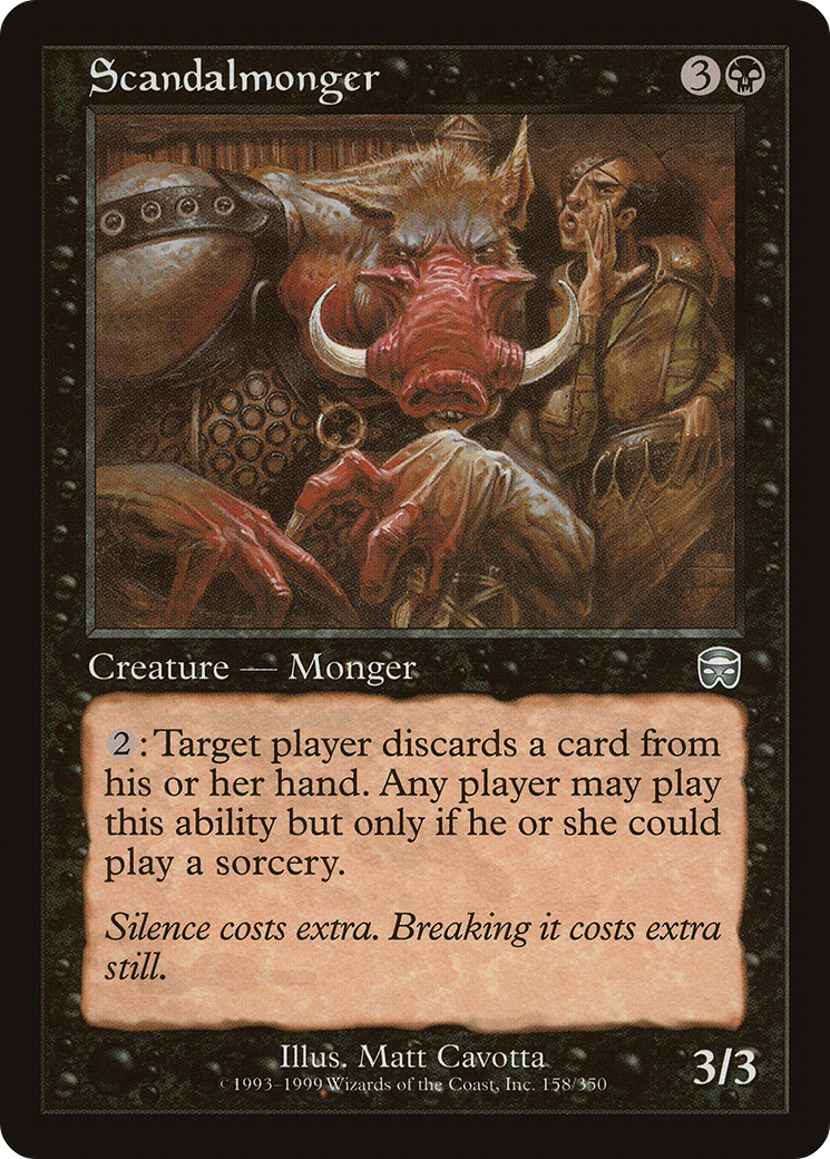 Image of Scandalmonger [Mercadian Masques]