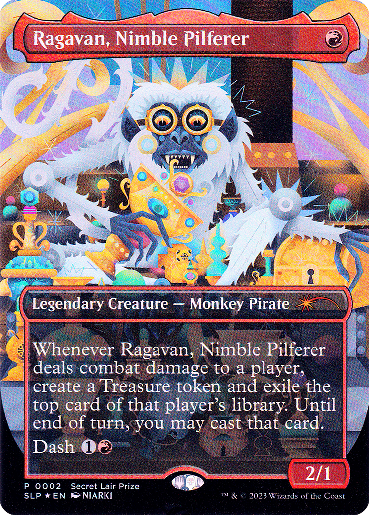 Image of Ragavan, Nimble Pilferer (Borderless) [Secret Lair Showdown]
