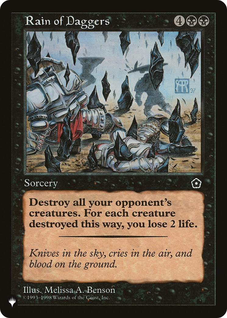 Image of Rain of Daggers [The List]