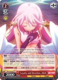 Image of Loyalty and Devotion, Jibril (NGL/S58-E071 C) [No Game No Life]