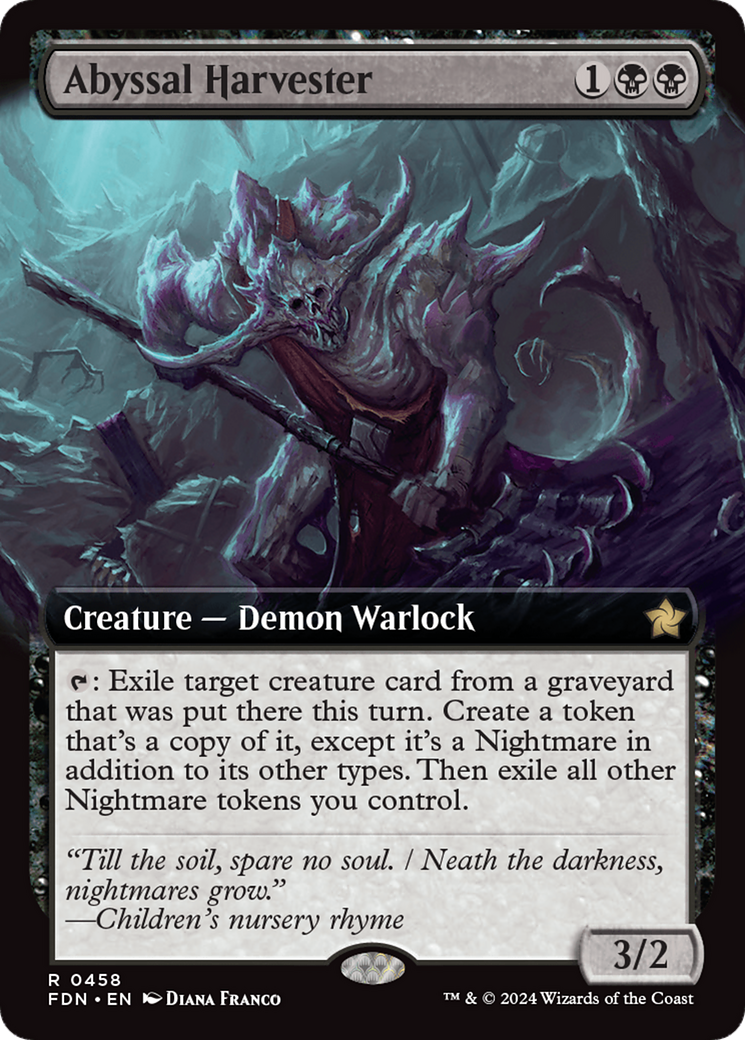 Image of Abyssal Harvester (Extended Art) [Foundations]