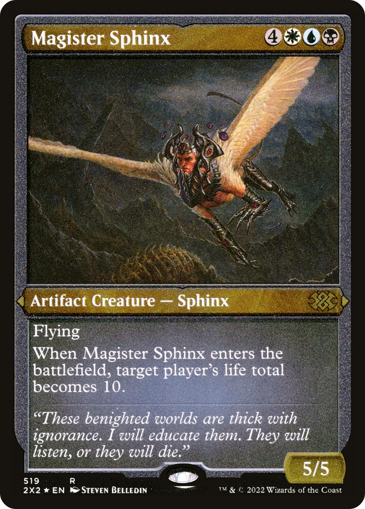Image of Magister Sphinx (Foil Etched) [Double Masters 2022]