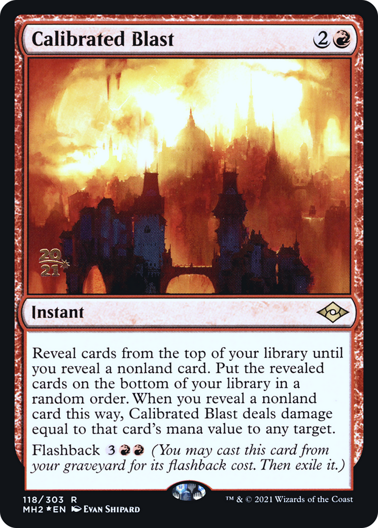 Image of Calibrated Blast [Modern Horizons 2 Prerelease Promos]