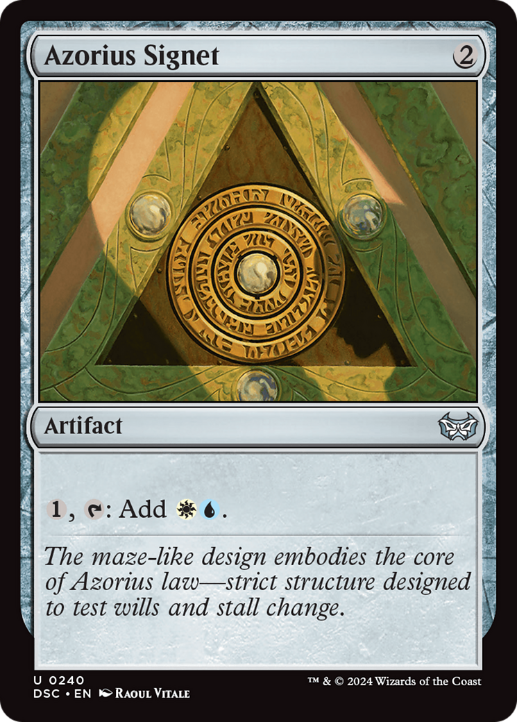 Image of Azorius Signet [Duskmourn: House of Horror Commander]