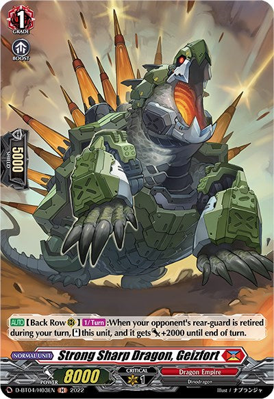 Image of Strong Sharp Dragon, Geizfort (D-BT04/H03EN) [Awakening of Chakrabarthi]