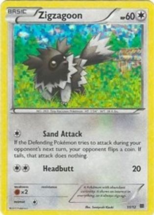Image of Zigzagoon (11/12) [McDonald's Promos: 2015 Collection]