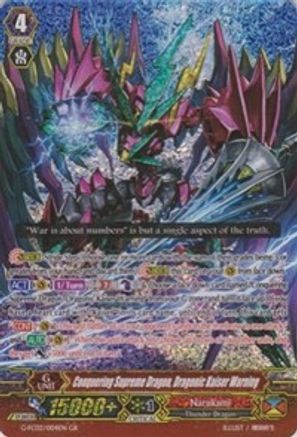 Image of Conquering Supreme Dragon, Dragonic Kaiser Warning (FIGHTER'S COLLECTION 2015 WINTER)