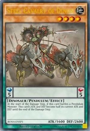 Image of Steel Cavalry of Dinon [BOSH-ENSP1] Ultra Rare