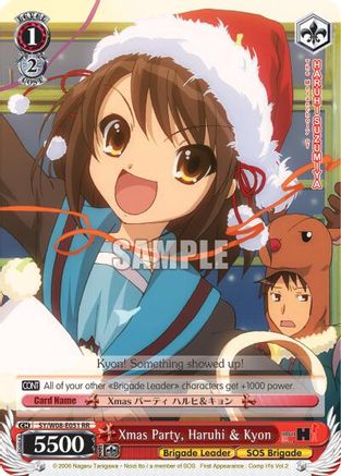 Image of Xmas Party, Haruhi & Kyon (SY/W08-E051 RR) [The Melancholy of Haruhi Suzumiya]