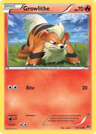 Image of Growlithe (10/122) [XY: BREAKpoint]