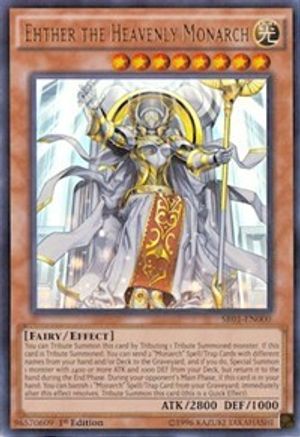Image of Ehther the Heavenly Monarch [SR01-EN000] Ultra Rare