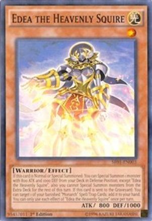 Image of Edea the Heavenly Squire [SR01-EN003] Super Rare