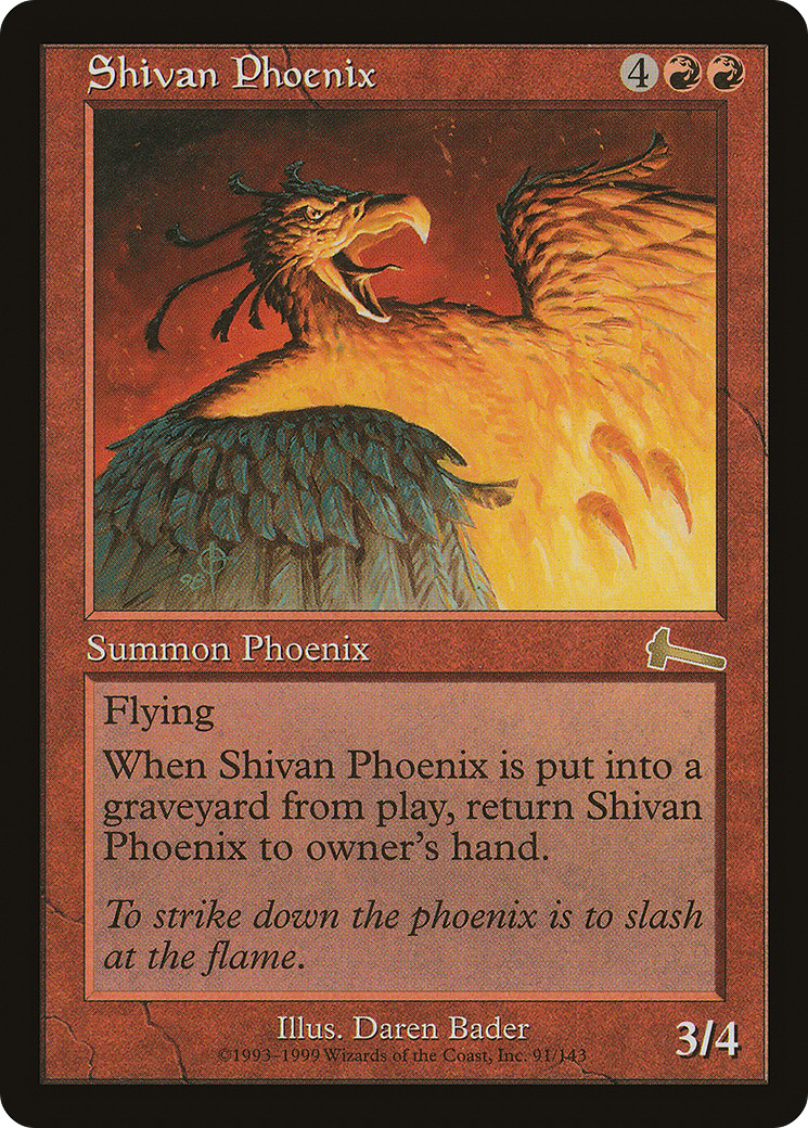 Image of Shivan Phoenix [Urza's Legacy]