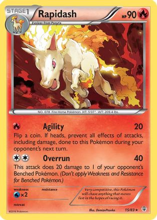 Image of Rapidash (15/83) [XY: Generations]