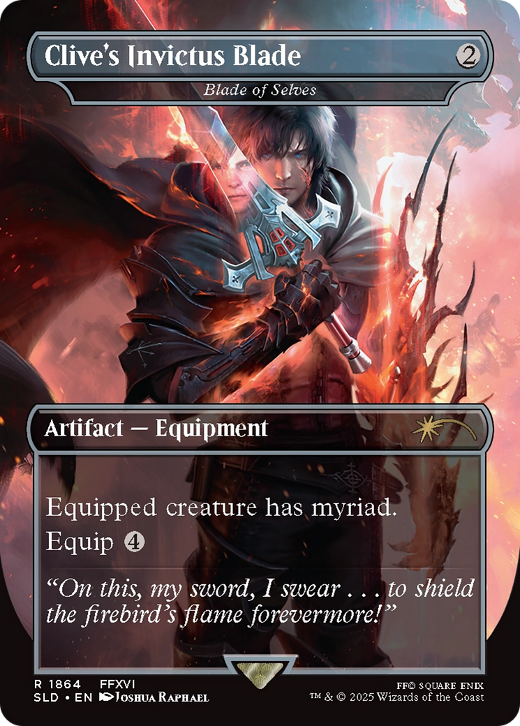 Image of Blade of Selves (SLD-1864) - Secret Lair Drop / Clive's Invictus Blade (Borderless) Foil
