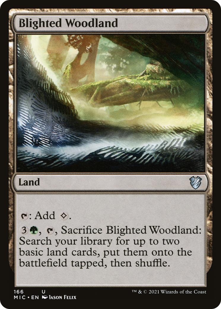 Image of Blighted Woodland [Innistrad: Midnight Hunt Commander]