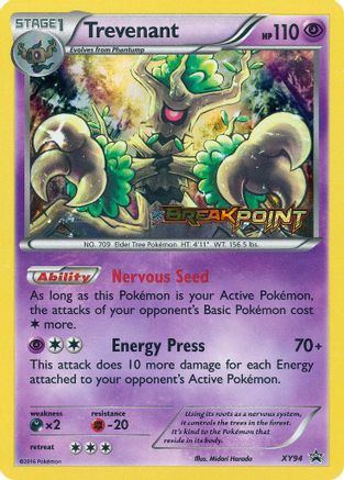 Image of Trevenant (XY94) (Prerelease) [XY: Black Star Promos]