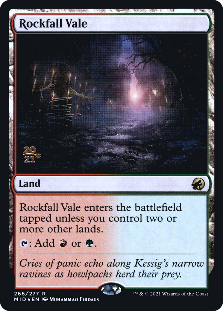 Image of Rockfall Vale [Innistrad: Midnight Hunt Prerelease Promos]